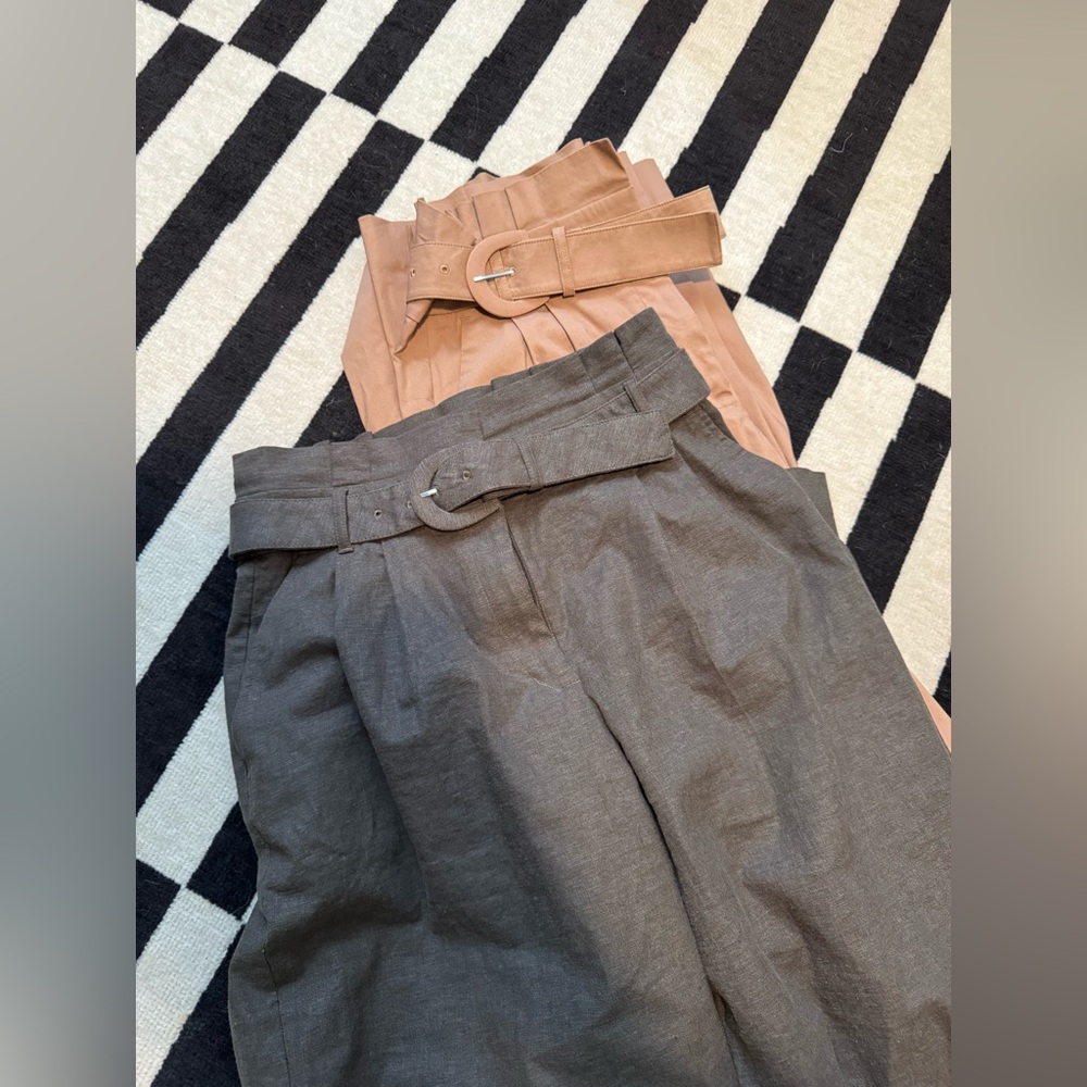 Express Belted Trousers in Brown